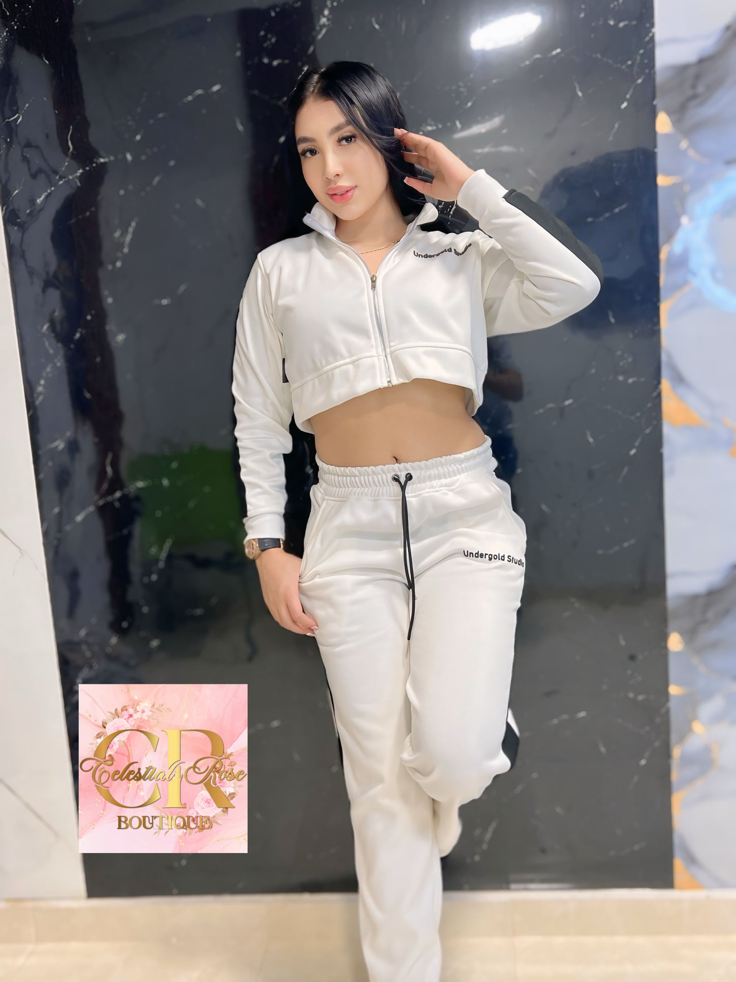 Conjunto undergold franjas
