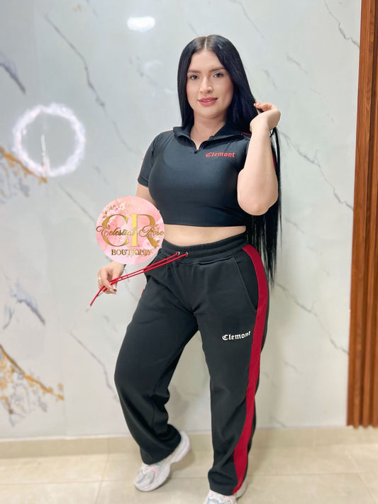 conjunto clemont lineas rojas